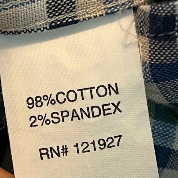 Johnnie O Yellowstone Shirt Plaid Button Down Laguna Blue Preppy Classic X Large - Picture 7 of 9